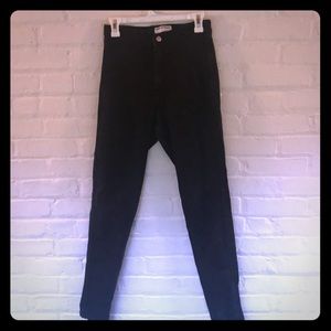 American Apparel! High waisted black jeans